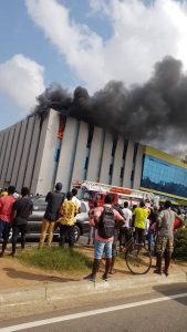 JUST IN: Fire guts GRA offices near Kwame Nkrumah Circle